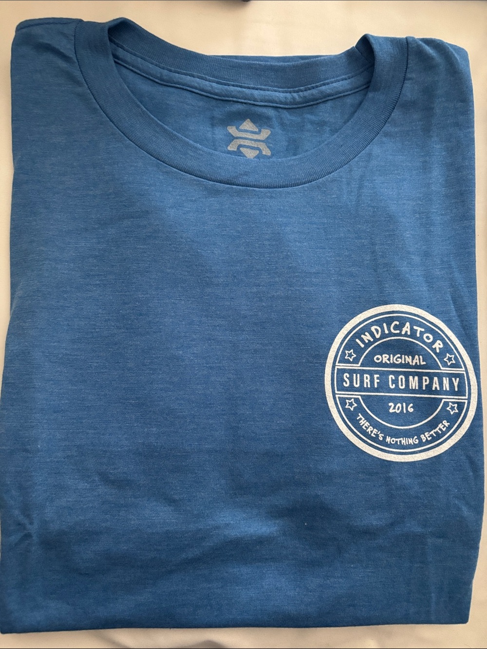 Short‑Sleeve Surf Crew Tee in Blue